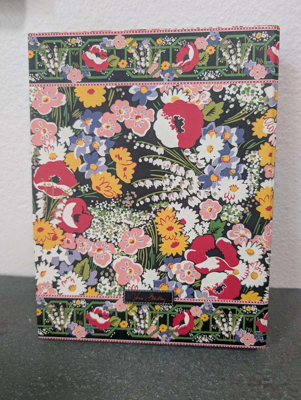 Vera Bradley Poppy Fields Small 3 Ring Binder w/ Note Paper and Interior Pockets